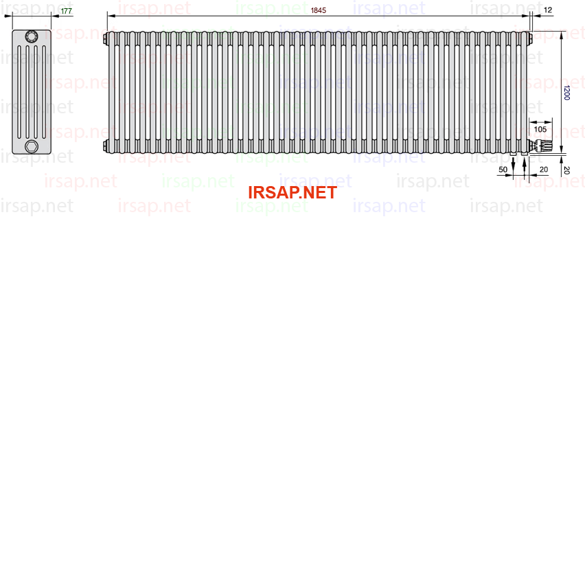 Радиатор IRSAP Tesi 51200/41 T26 CL 01